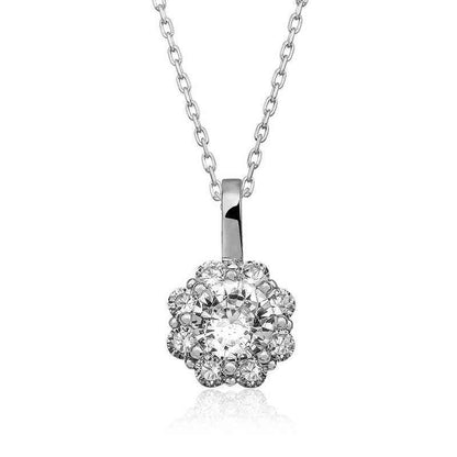 Flower Women's Silver Necklace