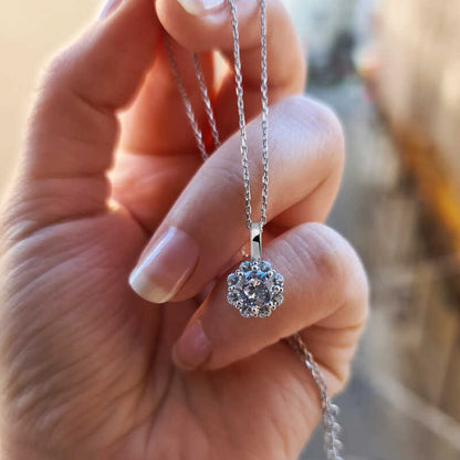 Flower Women's Silver Necklace