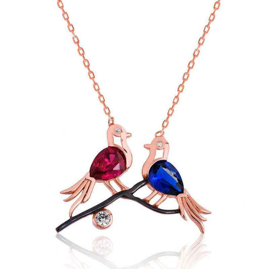 Doves Women's Silver Necklace