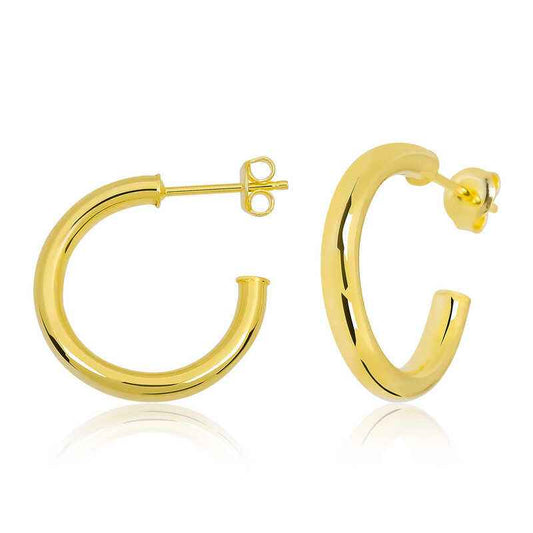 Spike Hoop Silver Earrings