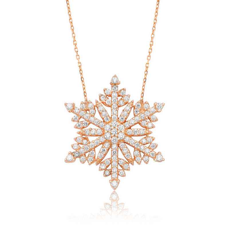Snowflake Women's Silver Necklace