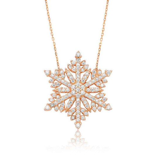 Snowflake Women's Silver Necklace