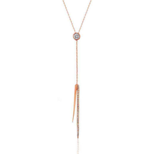 Rod Women's Silver Necklace