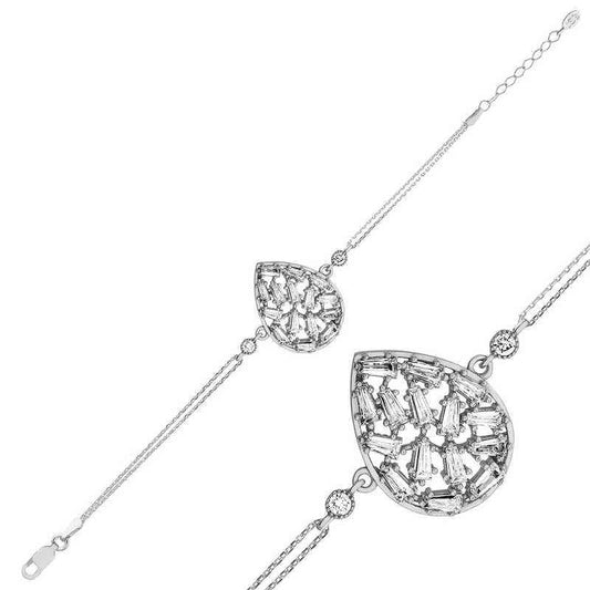 Water Drop Women's Silver Bracelet