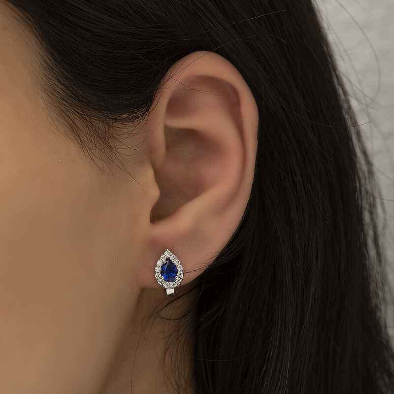 Drop J Women's Silver Earrings