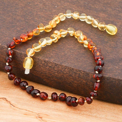 Collier de dentition en ambre pour bébé