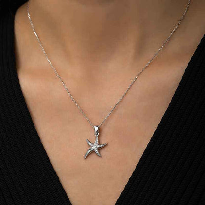 Starfish Women's Silver Necklace