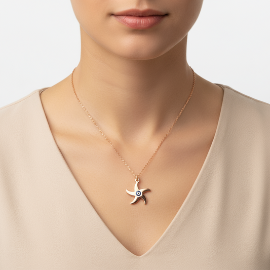 Starfish Women's Silver Necklace