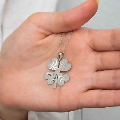 Four-Leaf Clover Women's Silver Necklace