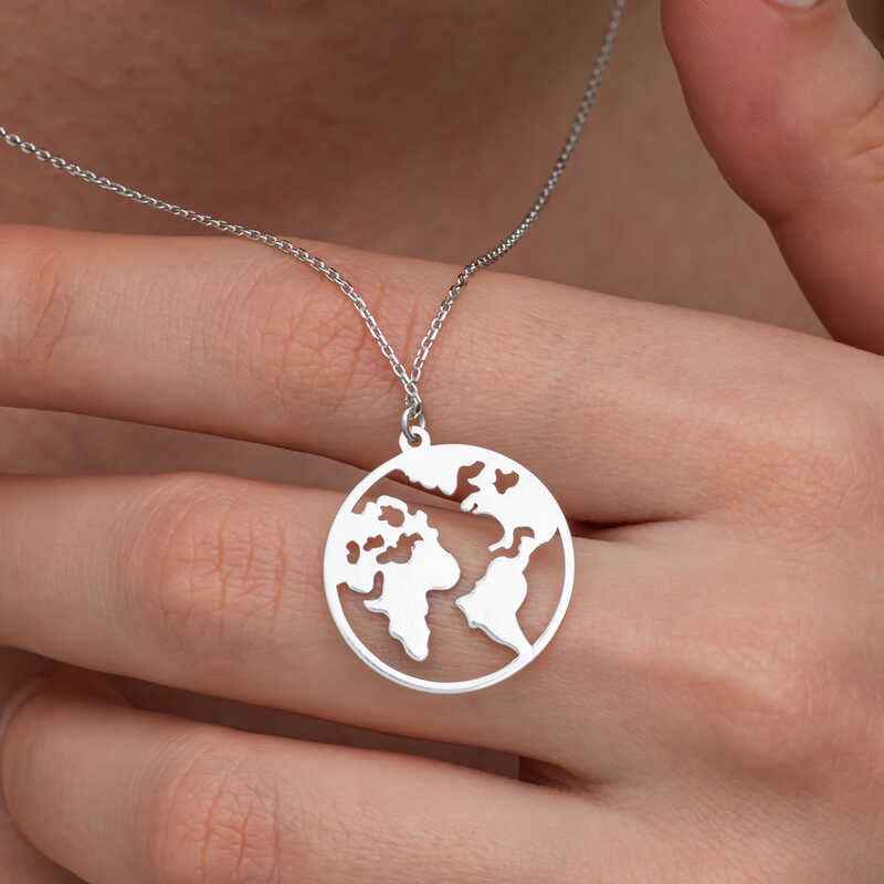World Women's Silver Necklace