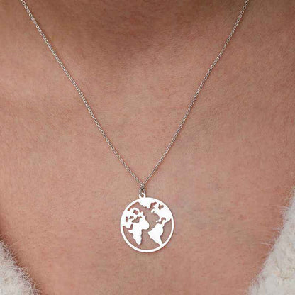 World Women's Silver Necklace