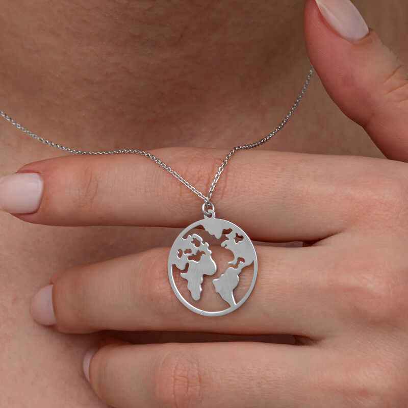 World Women's Silver Necklace