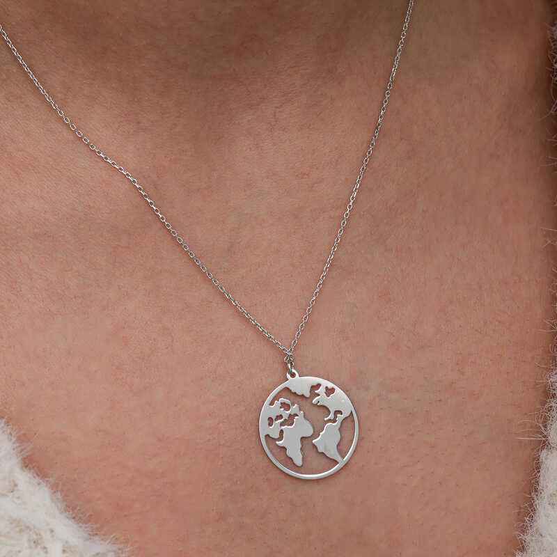 World Women's Silver Necklace
