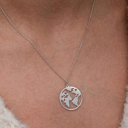 World Women's Silver Necklace