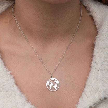 World Women's Silver Necklace