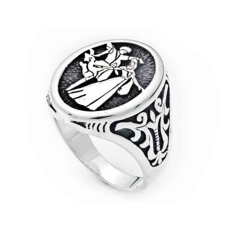 Circassian Men's Silver Ring