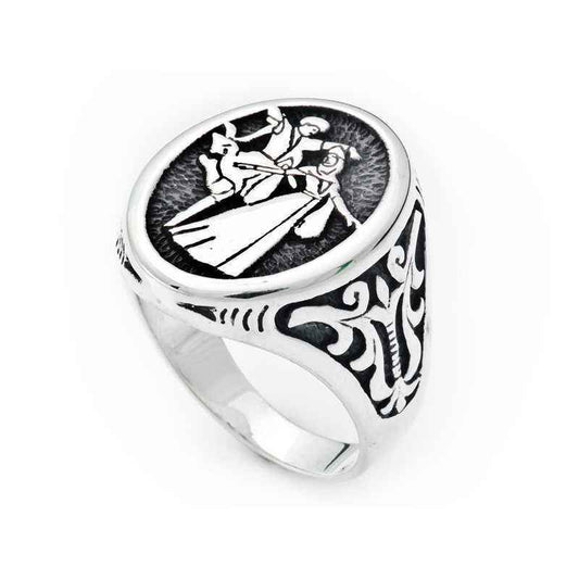 Circassian Men's Silver Ring