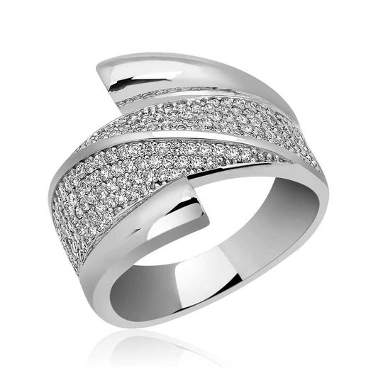 Bague en argent pour femme avec pierre de zircon