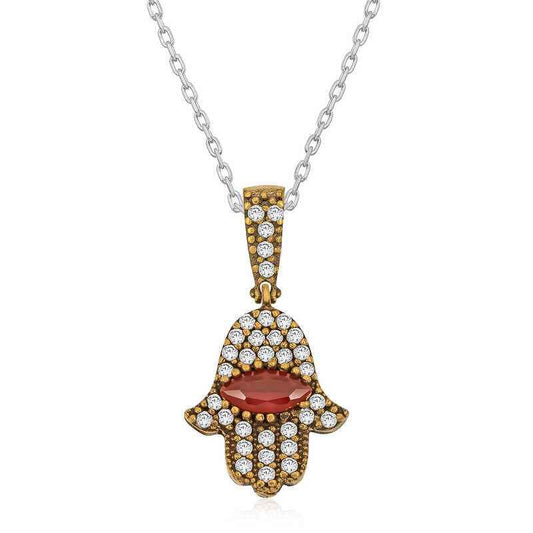 Fatma's Hand Antique Women's Silver Necklace