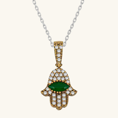 Fatma's Hand Antique Women's Silver Necklace