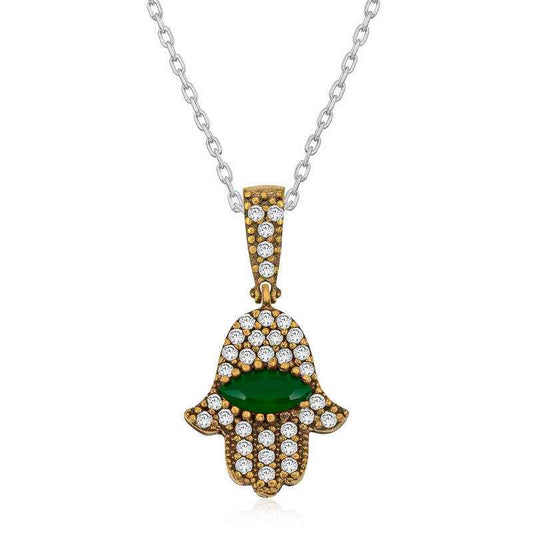 Fatma's Hand Antique Women's Silver Necklace