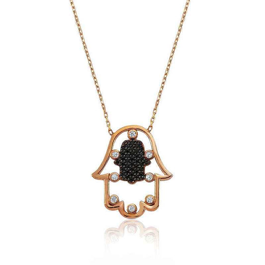 Fatma's Hand Women's Silver Pendant Necklace