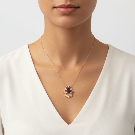 Hand Women's Silver Pendant Necklace