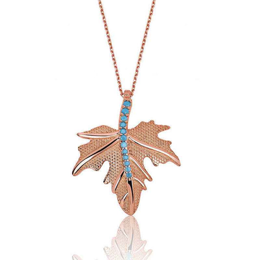 Sycamore Leaf Women's Silver Necklace