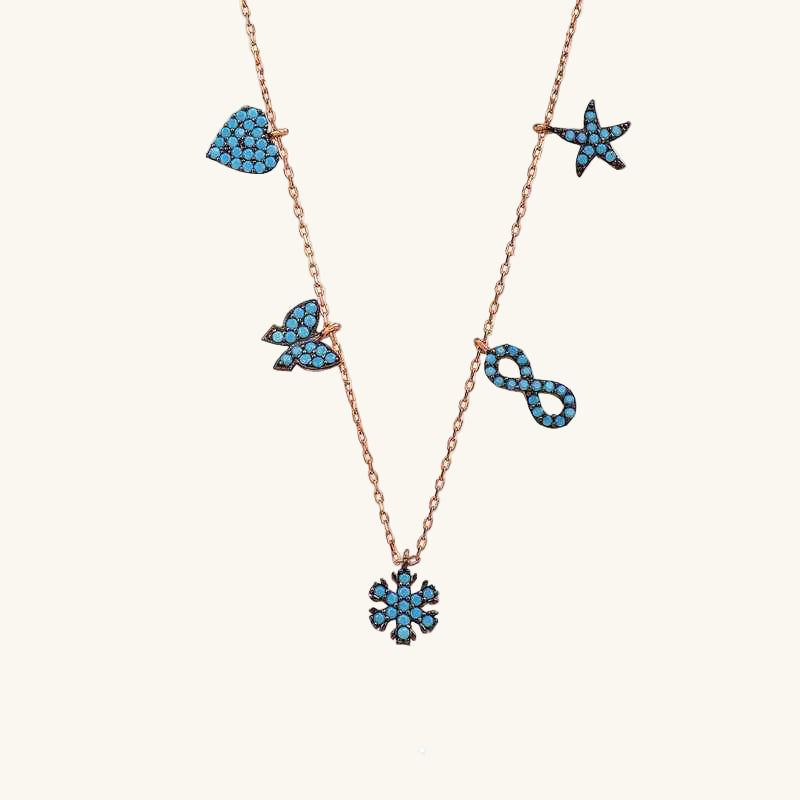 Turquoise Stone Luck Silver Pendant