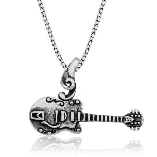 Guitar Silver Pendant