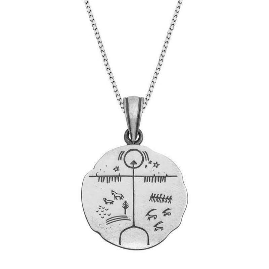 Gök Tengri Silver Pendant