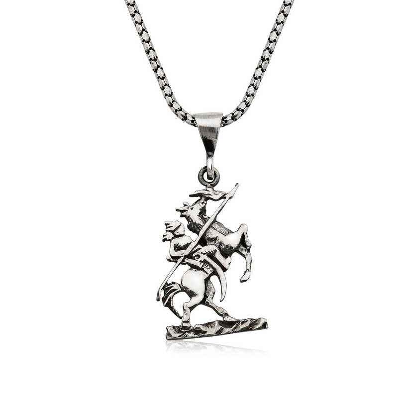 Göktürk Cavalry Silver Pendant