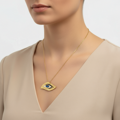 Vergoldete Damen-Silberkette „Night's Eye“