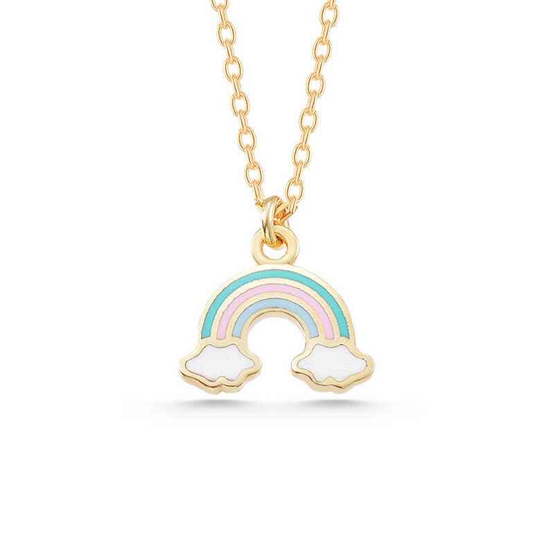 Gold Plated Rainbow Women's Silver Necklace