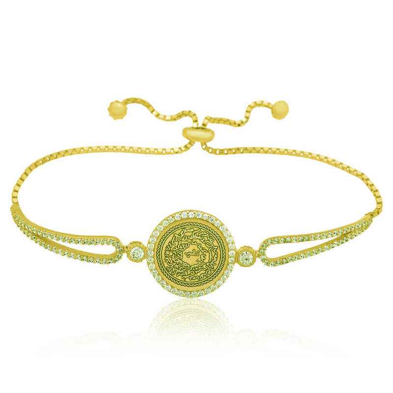 Gold Plated Kitmir Women's Silver Bracelet