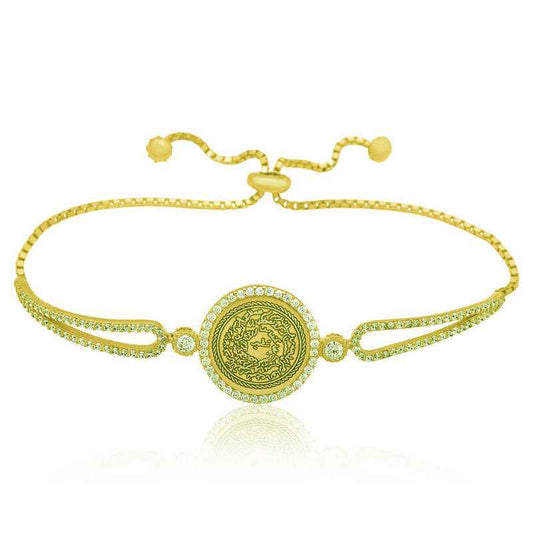 Gold Plated Kitmir Women's Silver Bracelet