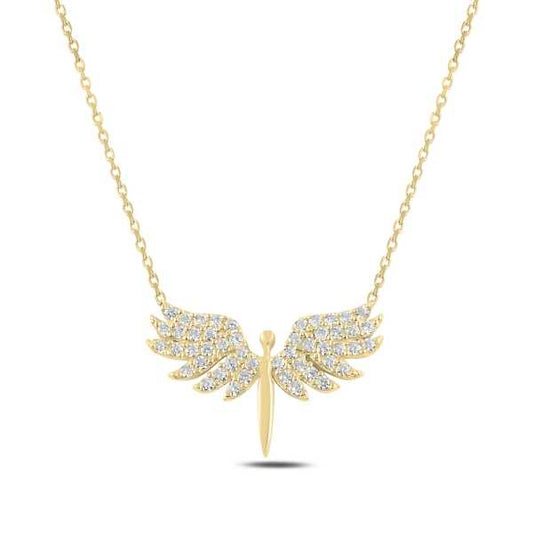 Gold Plated Archangel Michael Women's Silver Necklace