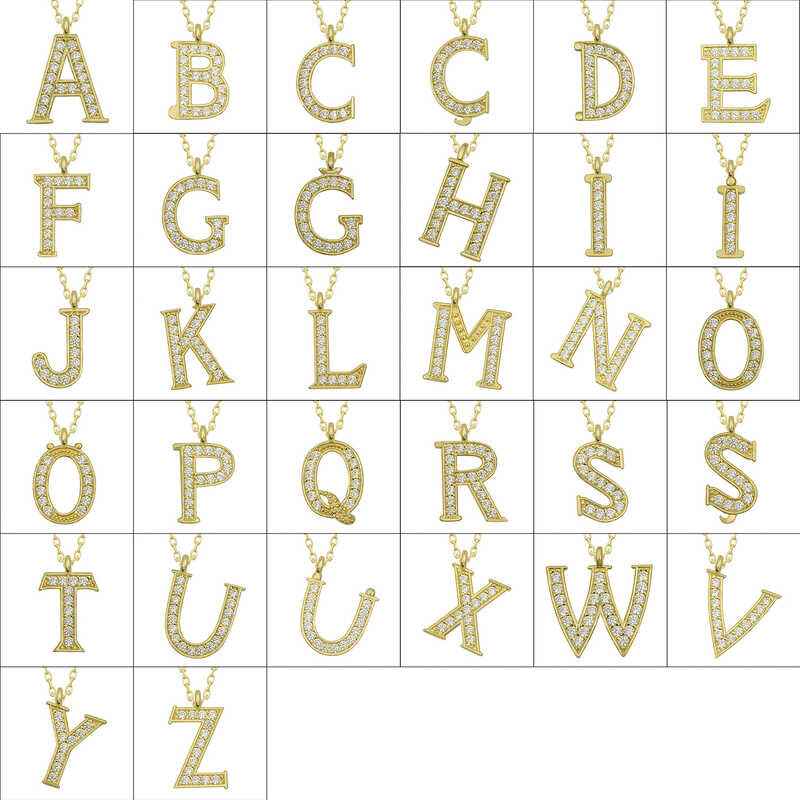Gold Plated S Letter Women's Silver Necklace