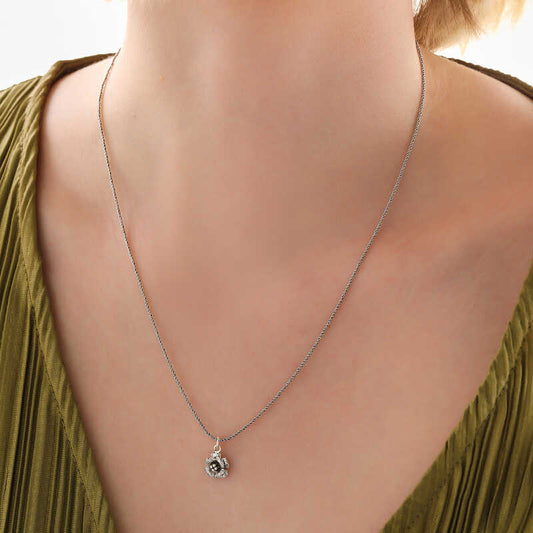 Collier en argent pour femme Rose