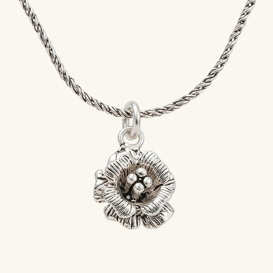 Collier en argent pour femme Rose