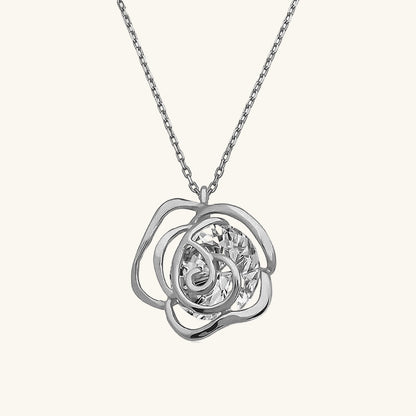 Rose Women's Silver Necklace