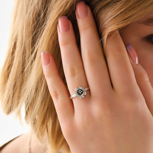 Rose Women's Silver Ring