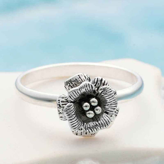 Rose Women's Silver Ring