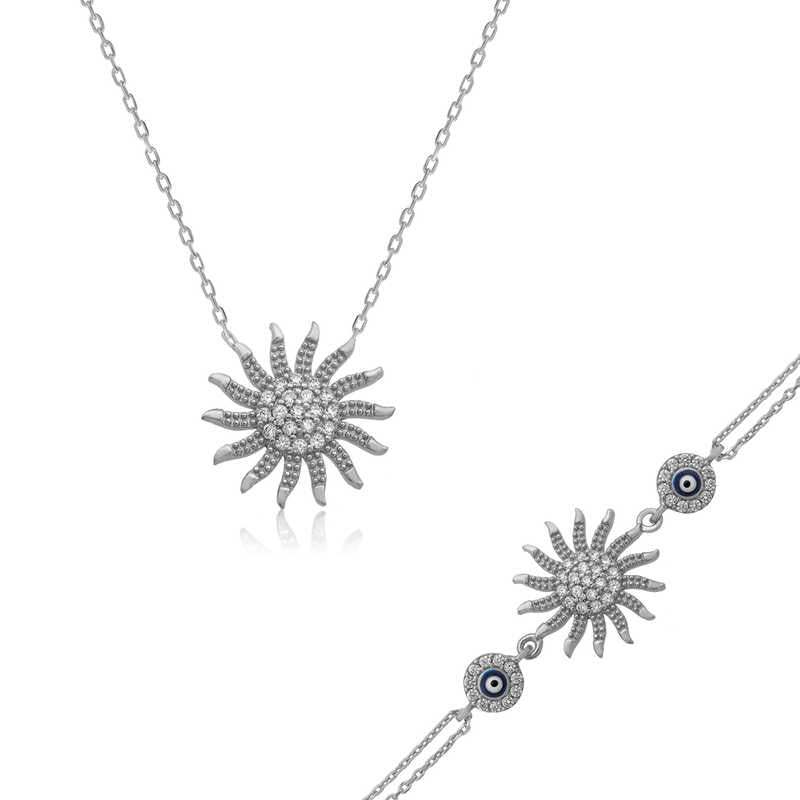 Ensemble argent pour femme Sun