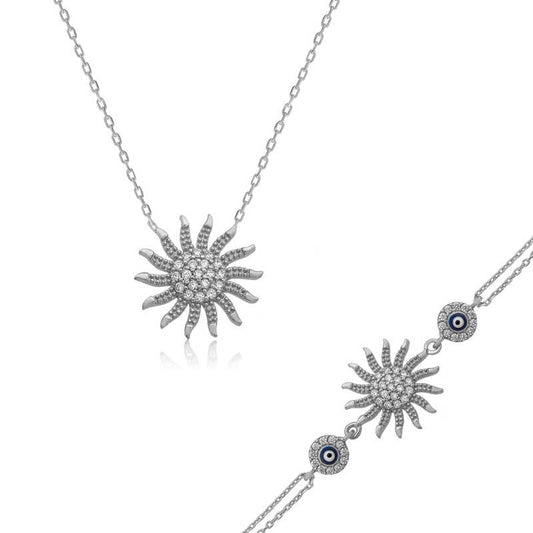 Ensemble argent pour femme Sun