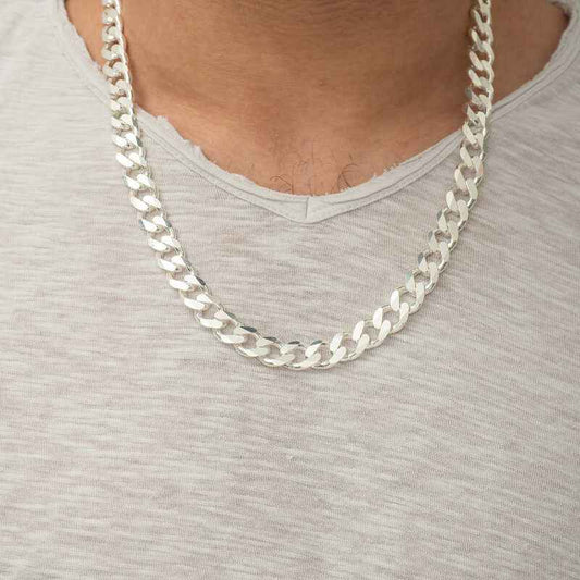 Gourmet Chain Men's Silver Necklace
