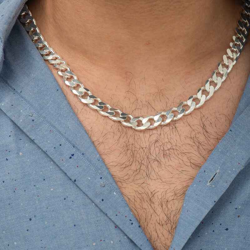 Gourmet Chain Men's Silver Necklace