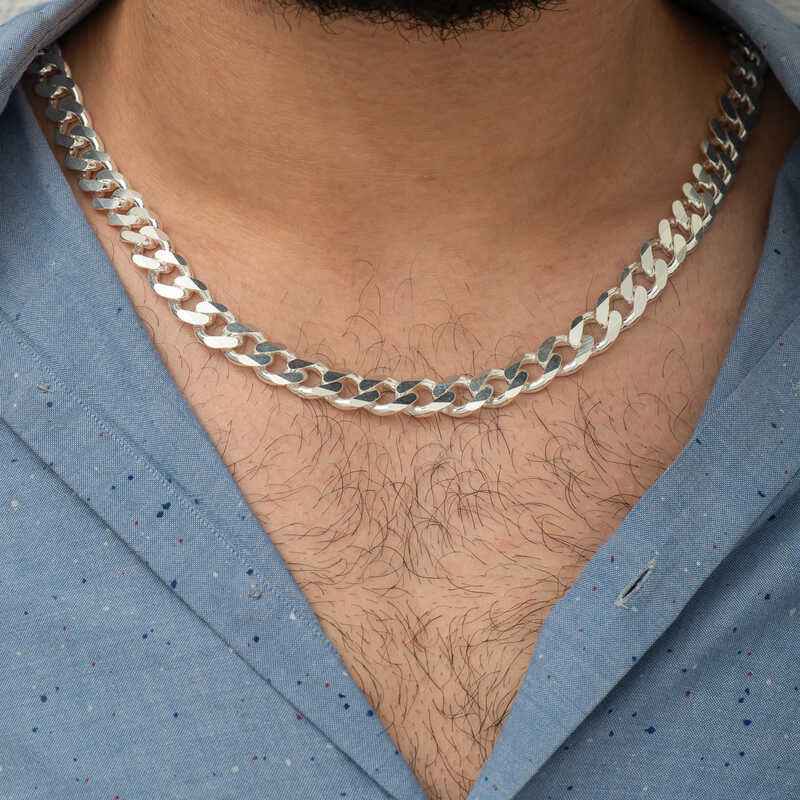 Gourmet Chain Men's Silver Necklace