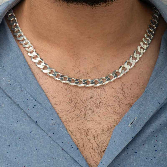 Gourmet Chain Men's Silver Necklace