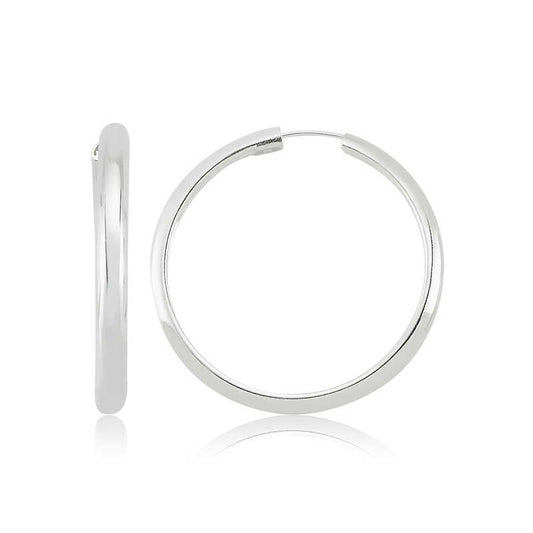 Boucles d'oreilles créoles en argent
